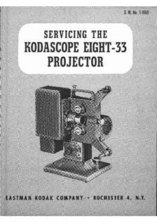 Kodak Kodascope Eight 33 manual. Camera Instructions.